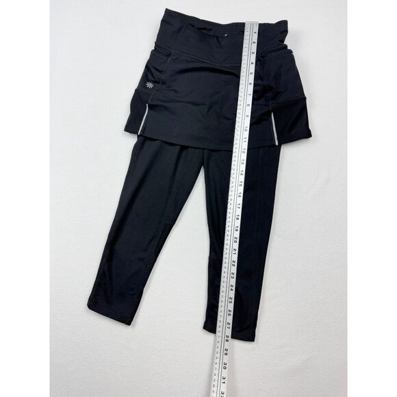 Athleta Contender 2-In-1 Skirt Cropped Pants Combo XXS Black Womens Activewear - Picture 5 of 9